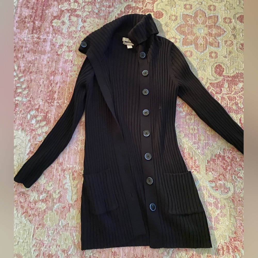 Black cardigan